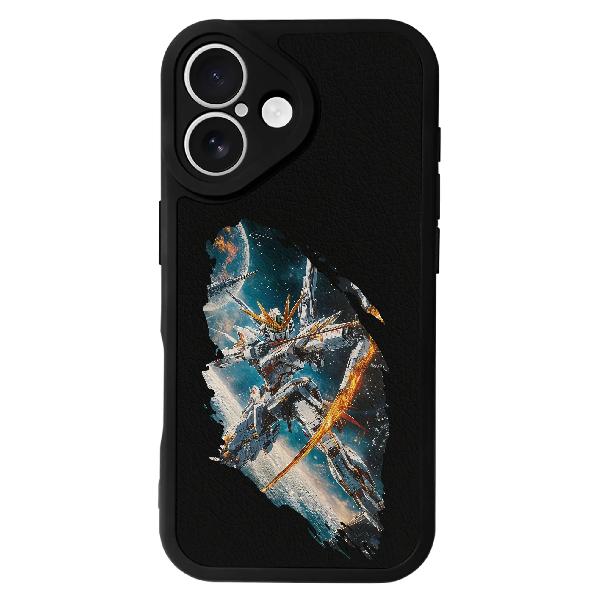 ガンダム グッズ,νガンダム - IPhone 16シリーズ対応 ・ シリコンスマホケース ・ レザー調 ・ 高精度フィット ・ 耐衝撃 ・ ワイヤレス充電対応 ・ 精密カット